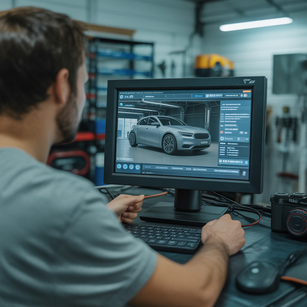AI-powered auto diagnostic software interface